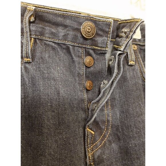 Men's True Religion Limited Edition Selvedge Size 32 Jeans Made In USA Black VTG - Picture 4 of 14